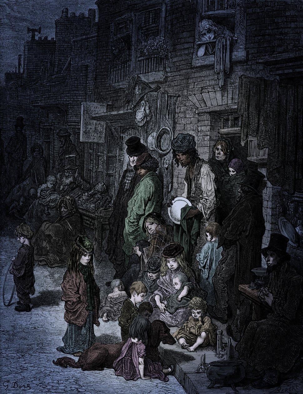 Victoriansk London- Whitechapel af Doré af Gustave Dore