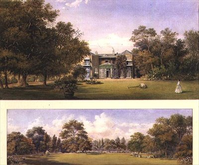 To udsigter over Old Grove House, Middlesex af Gustave Ellinthorpe Sintzenich