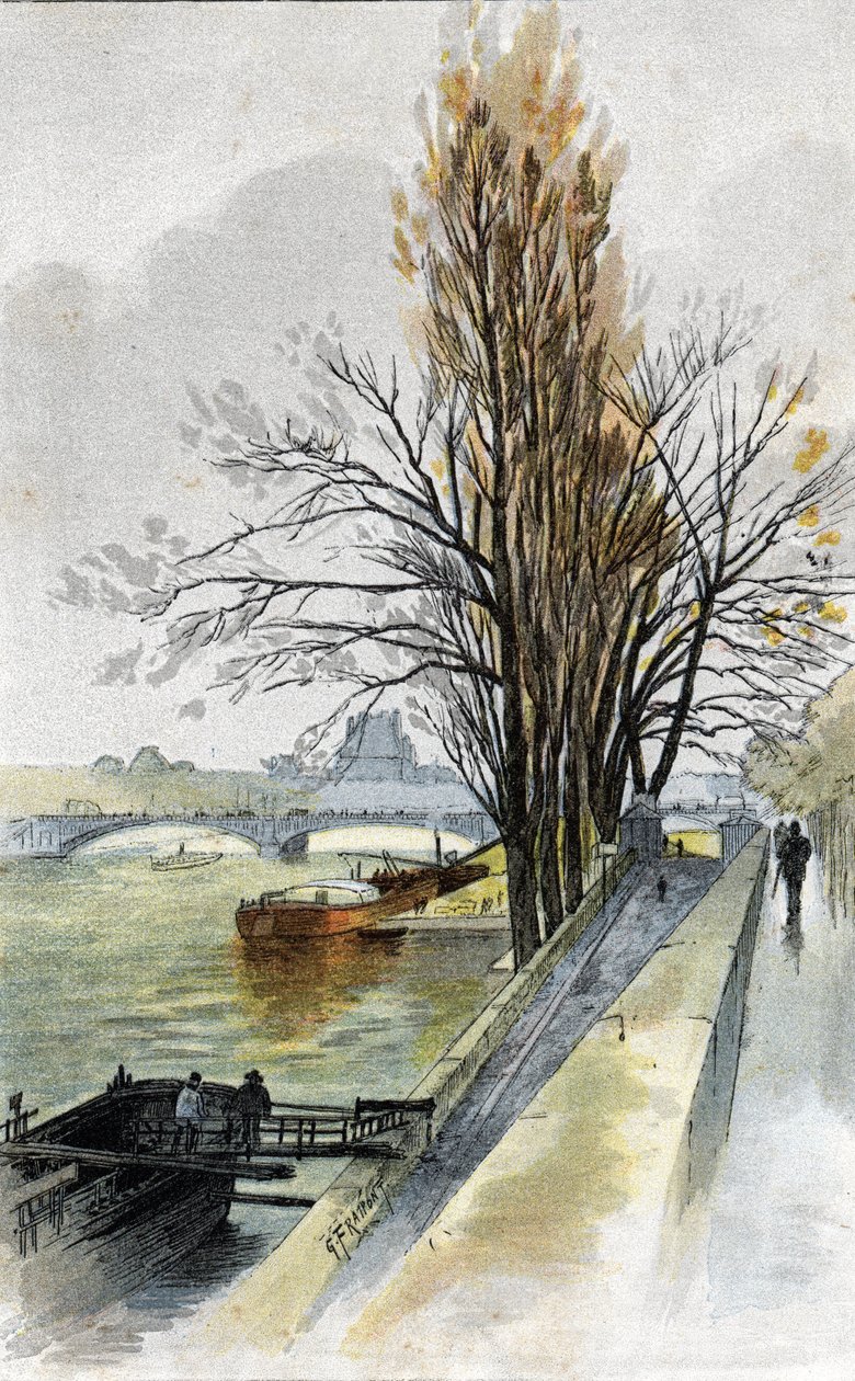 Udsigt over solferino-broen fra Quai d