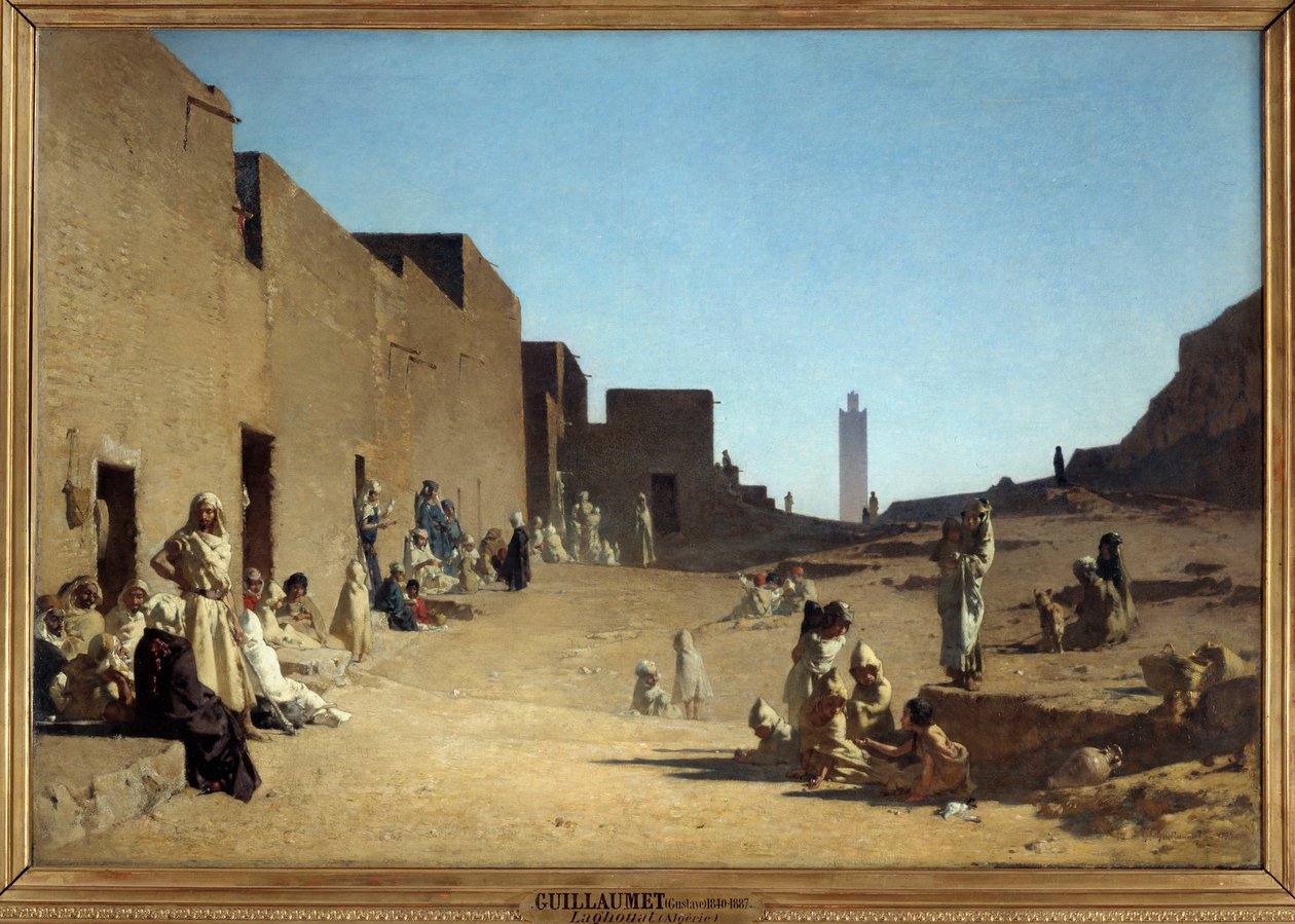 Laghouat. Algeriske Sahara. Maleri af Gustave Guillaumet (1840-1887) af Gustave Guillaumet