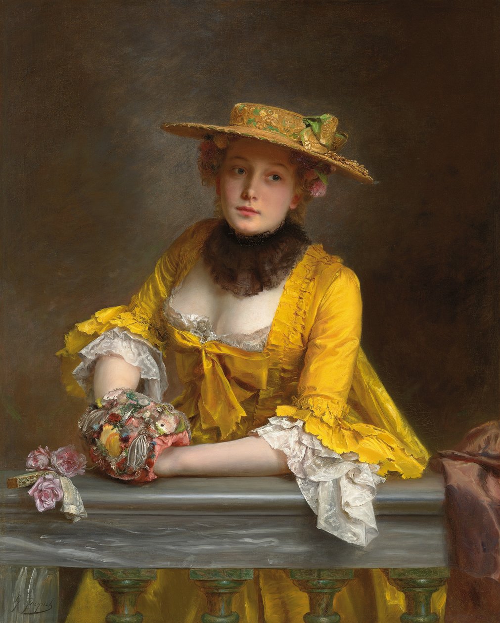 Den gule kjole, af Gustave Jacquet