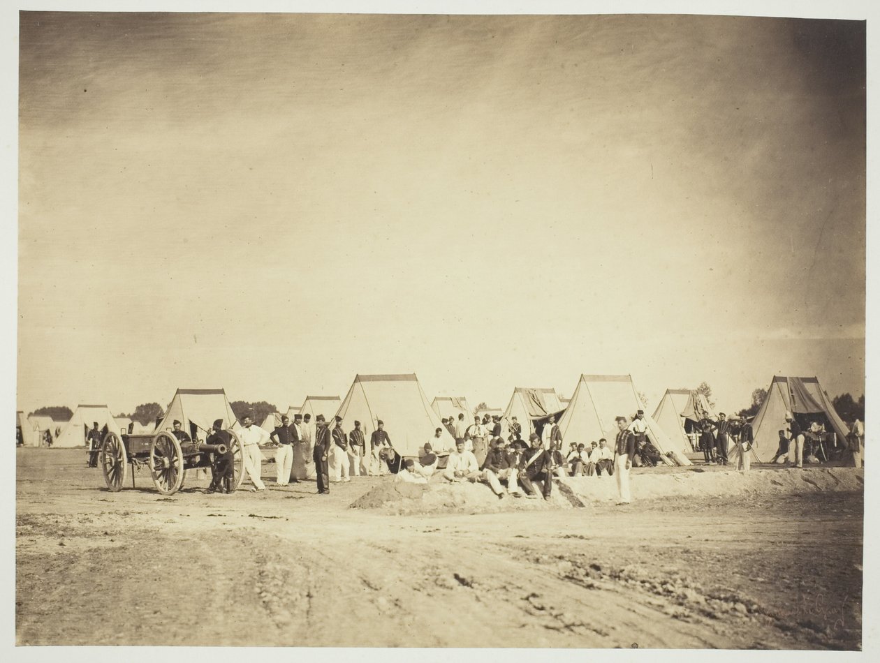 Artillerilejr, Camp de Chalons af Gustave Le Gray
