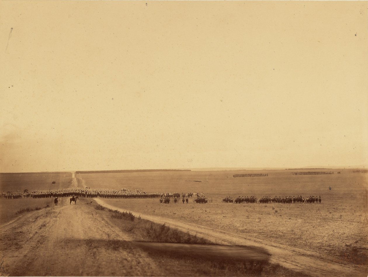 [Kavalerimanøvrer, Camp de Chalons] af Gustave Le Gray