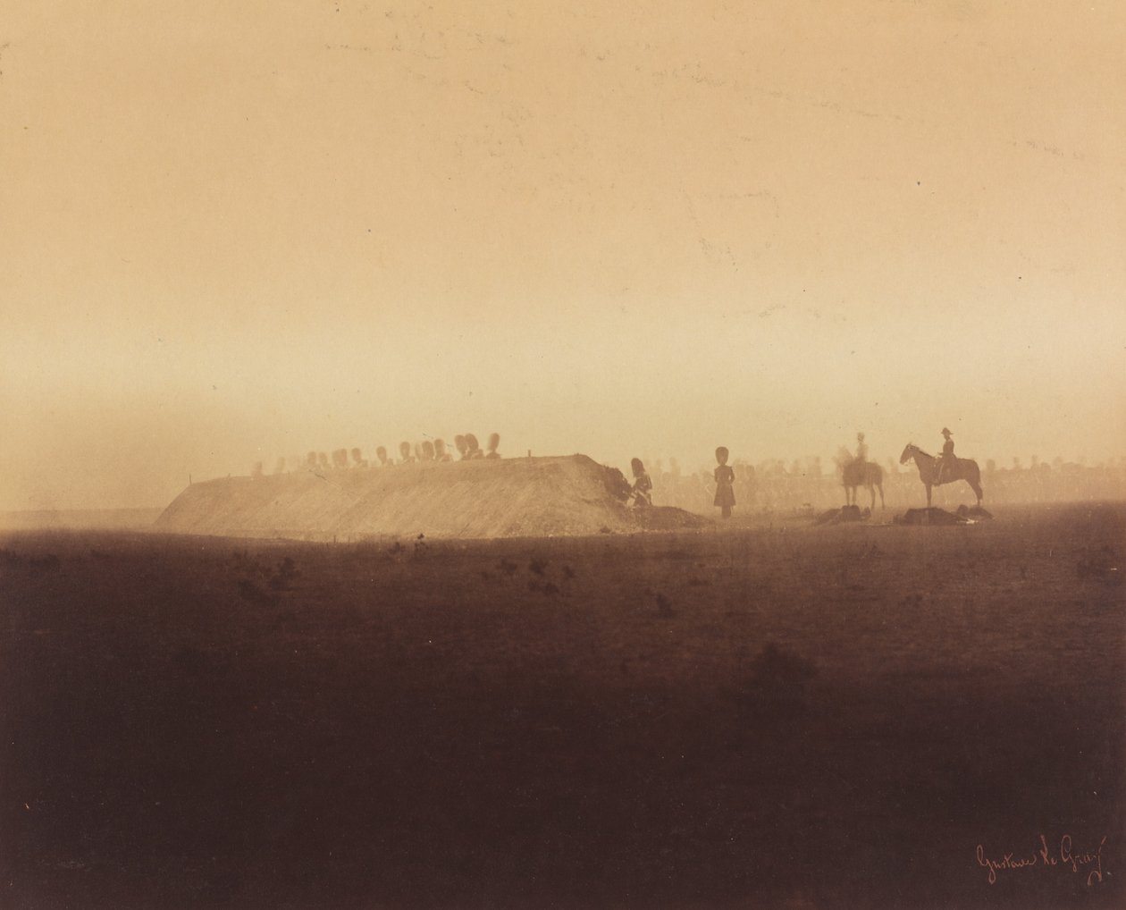 Kavalerimanøvrer, Camp de Chalons af Gustave Le Gray
