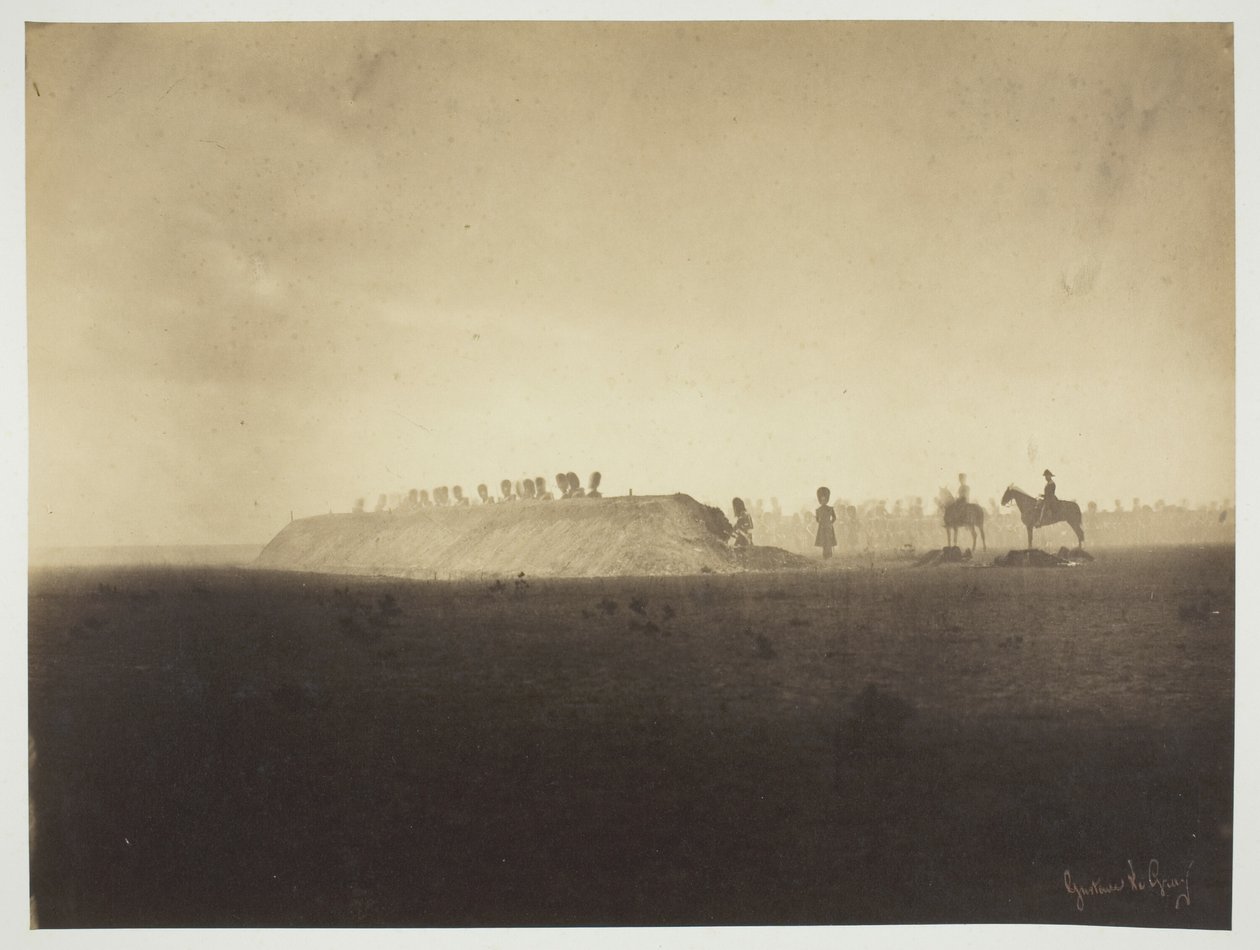 Chalons Encampment: Manøvrer den 3. oktober af Gustave Le Gray