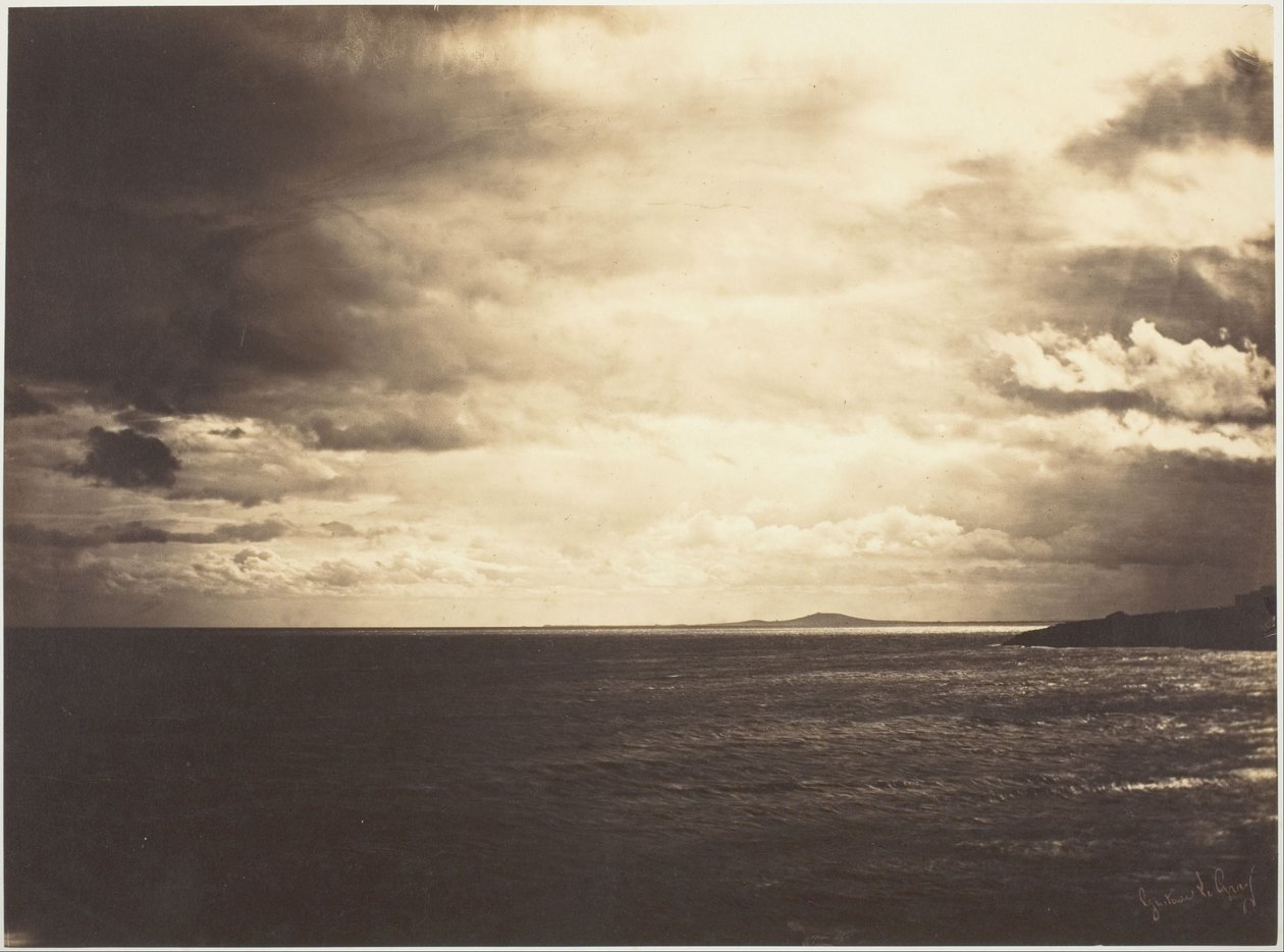Skyet himmel, Middelhavet af Gustave Le Gray