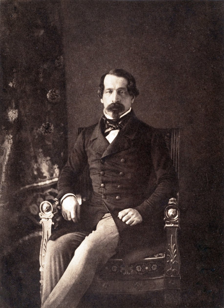 Louis Napoleon Bonaparte (1808-1873) kommende kejser Napoleon III, her som 1. præsident for den franske republik, foto af Gustave Le Gray af Gustave Le Gray