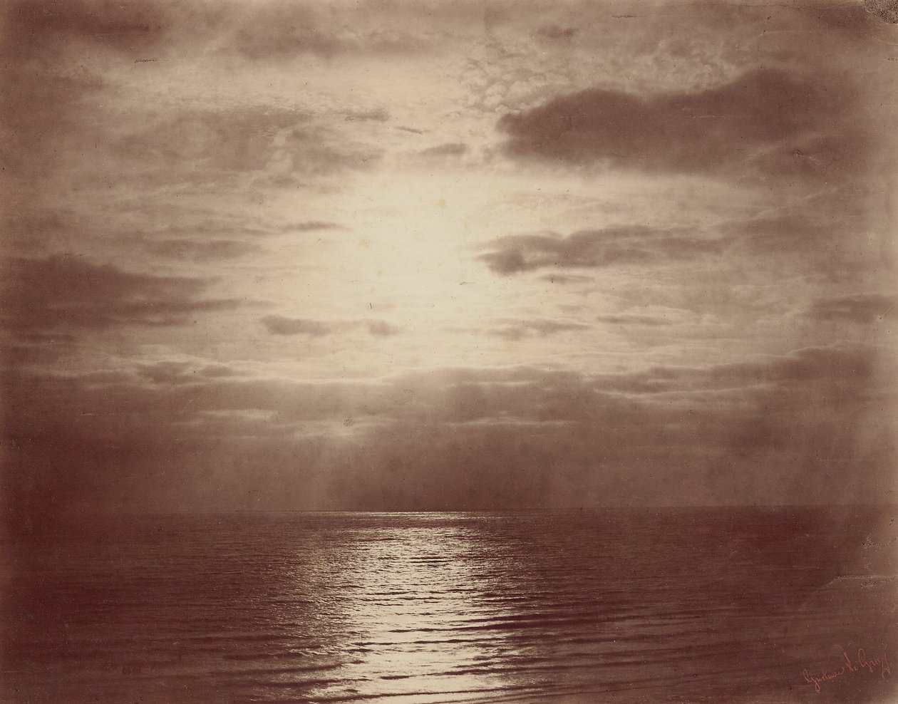 Soleffekt i skyerne-Ocean af Gustave Le Gray