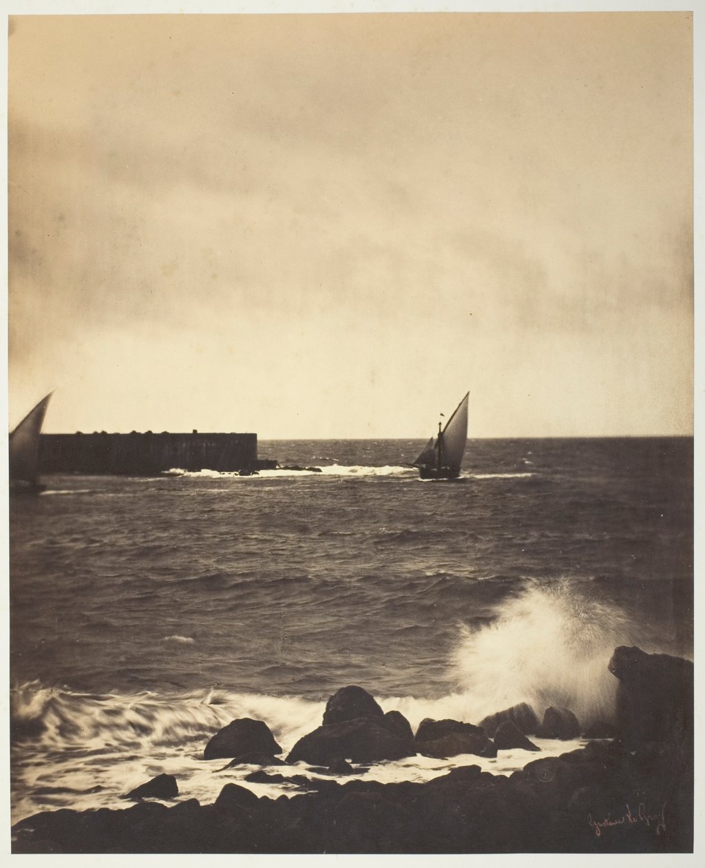 The Breaking Wave af Gustave Le Gray