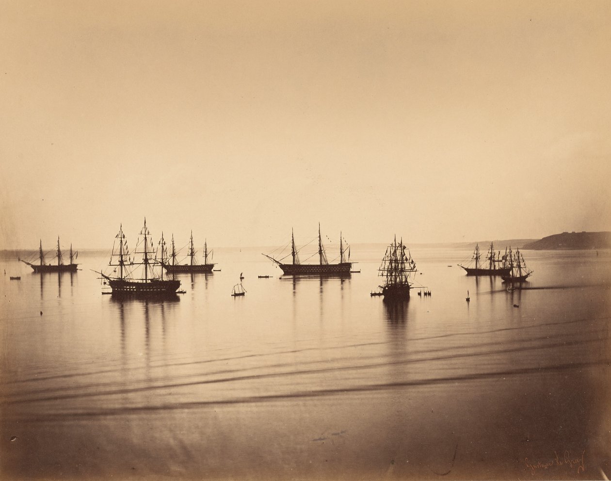 Den franske flåde, Cherbourg af Gustave Le Gray