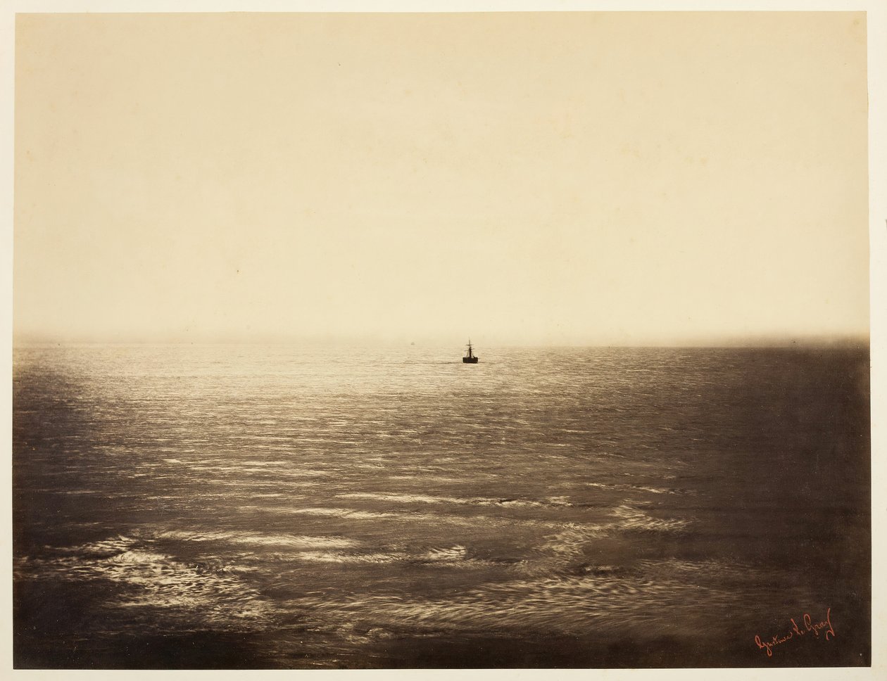 Dampbåden, 1856. af Gustave Le Gray