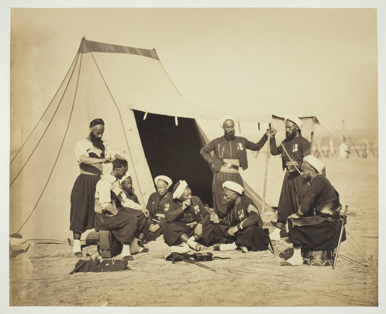 Uden titel (Zouaves) af Gustave Le Gray