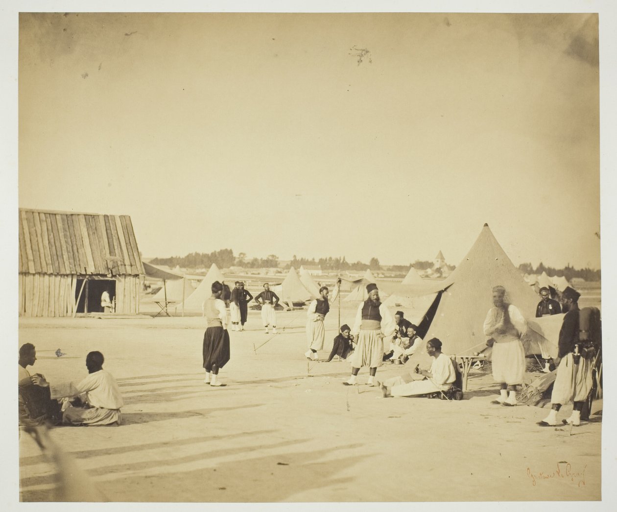 Uden titel (Zouaves) af Gustave Le Gray