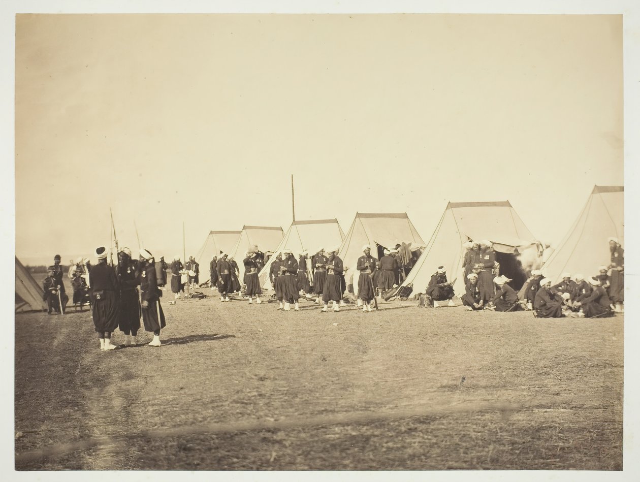 Uden titel [Zouaves], 1857. af Gustave Le Gray