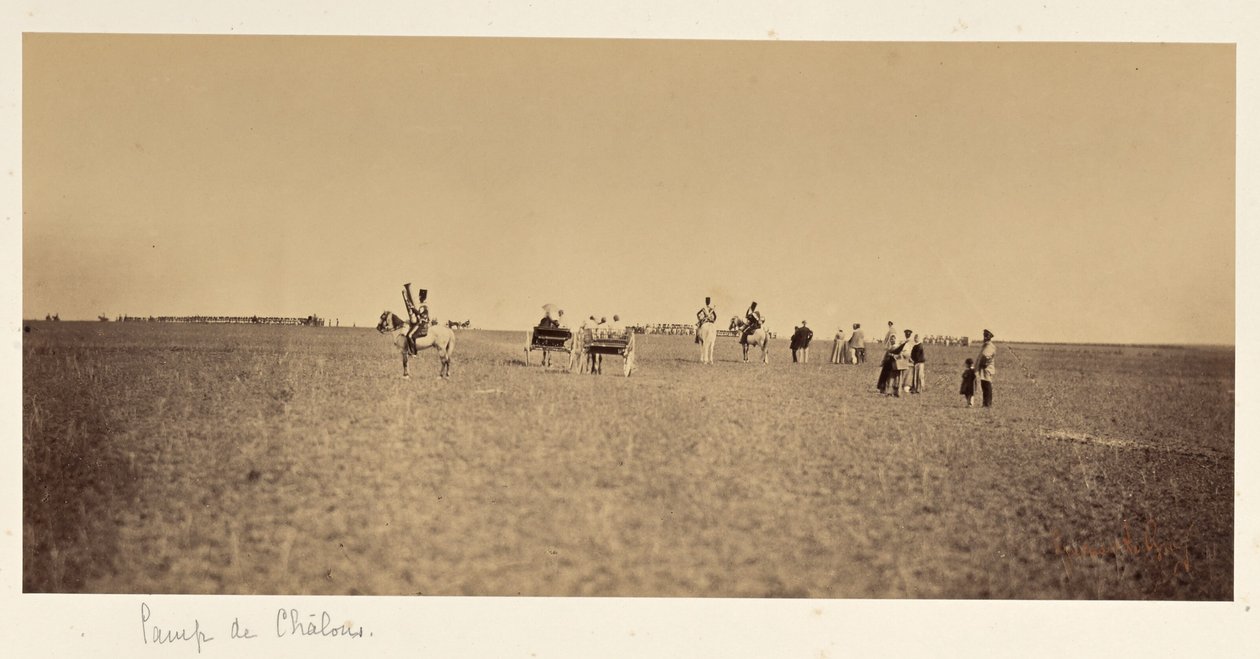 Besøgende på Camp de Châlons af Gustave Le Gray