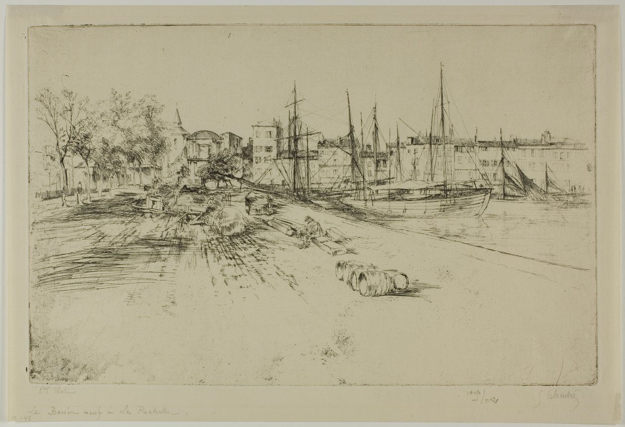 Den nye havn i la Rochelle af Gustave Leheutre