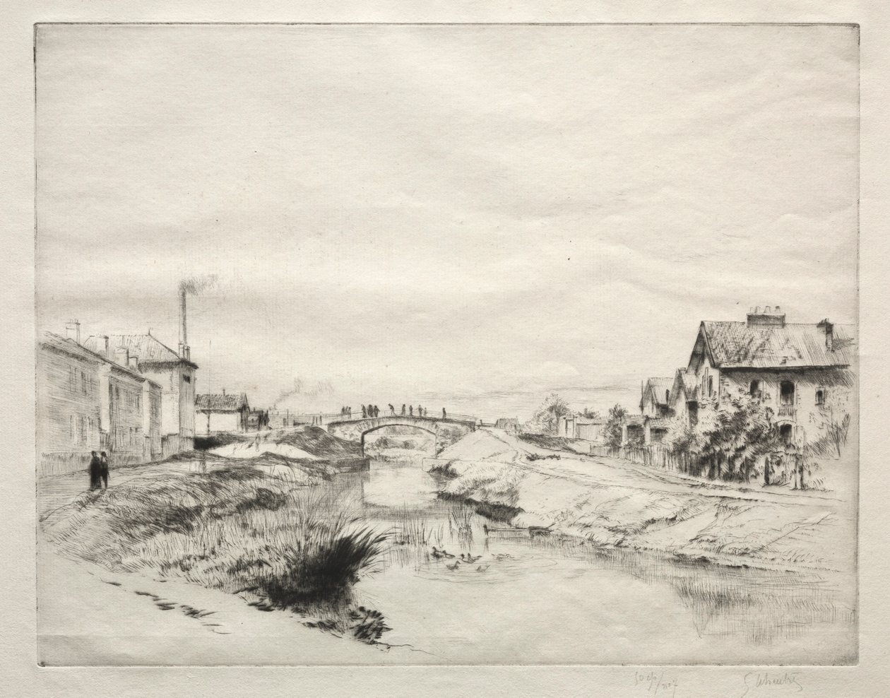 Workmens House i Troyes, Frankrig. af Gustave Leheutre