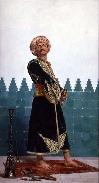 En arabisk vagt af Gustave Leon Antoine Marie Popelin