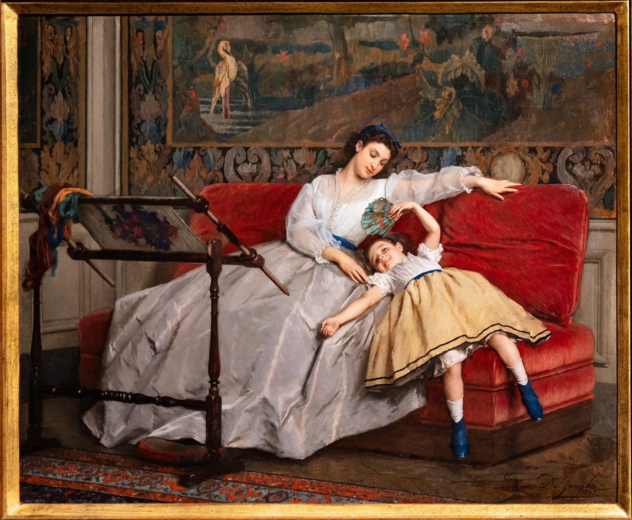 Moderskabets glæder af Gustave Léonard de Jonghe