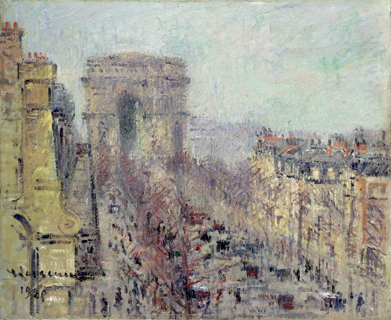 Avenue de Friedland, Paris af Gustave Loiseau