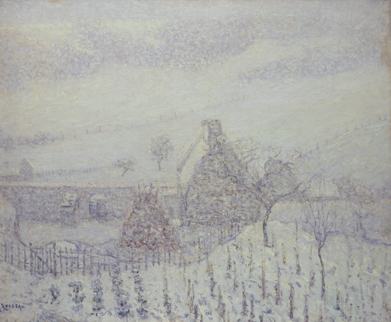 Snestorm ved Hedouville af Gustave Loiseau