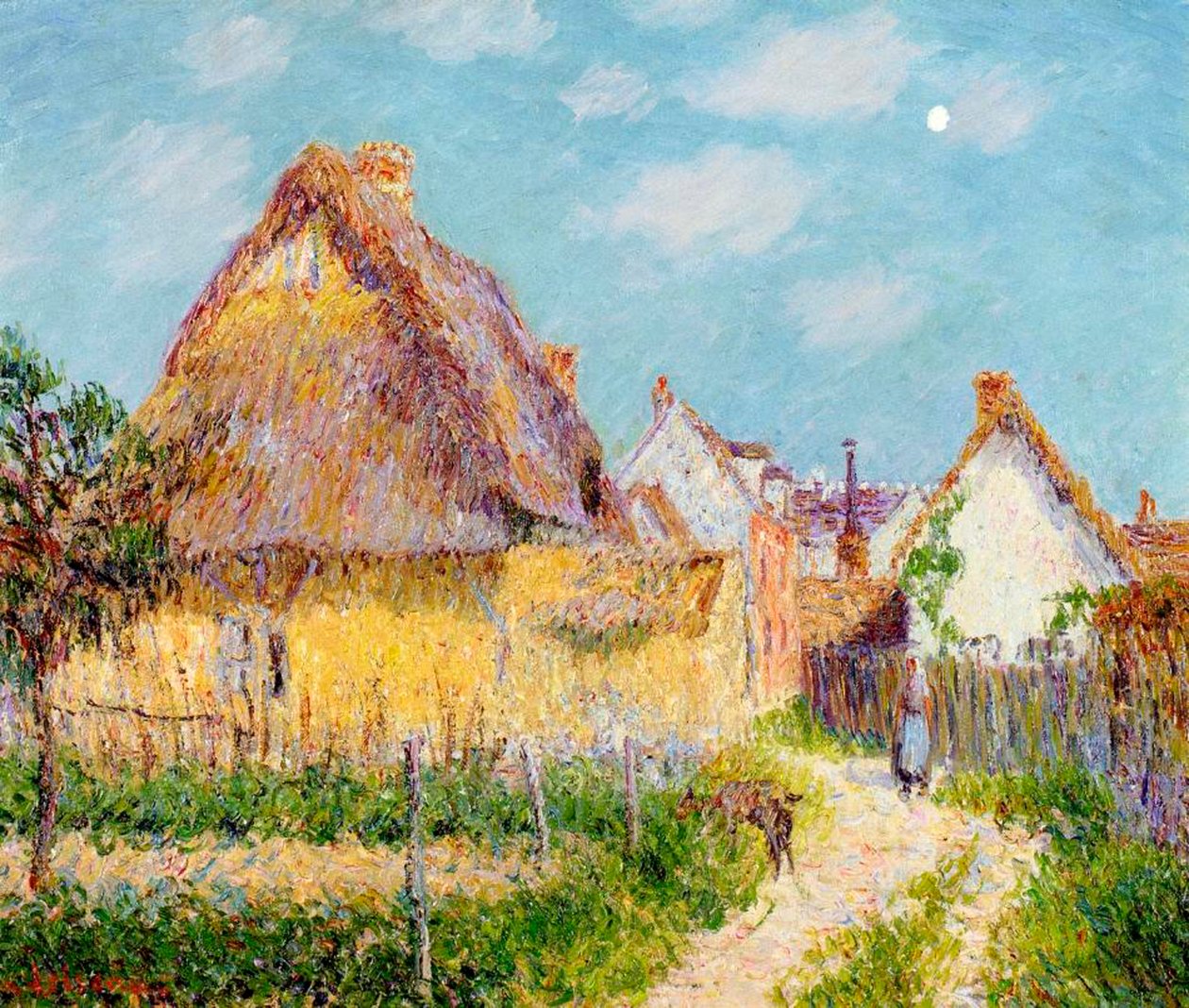 Sommerhus ved Le Vaudreuil, 1903 af Gustave Loiseau