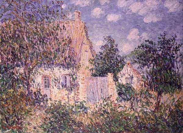 Sommerhus ved St. Cyr du Vaudreuil (olie på lærred) af Gustave Loiseau