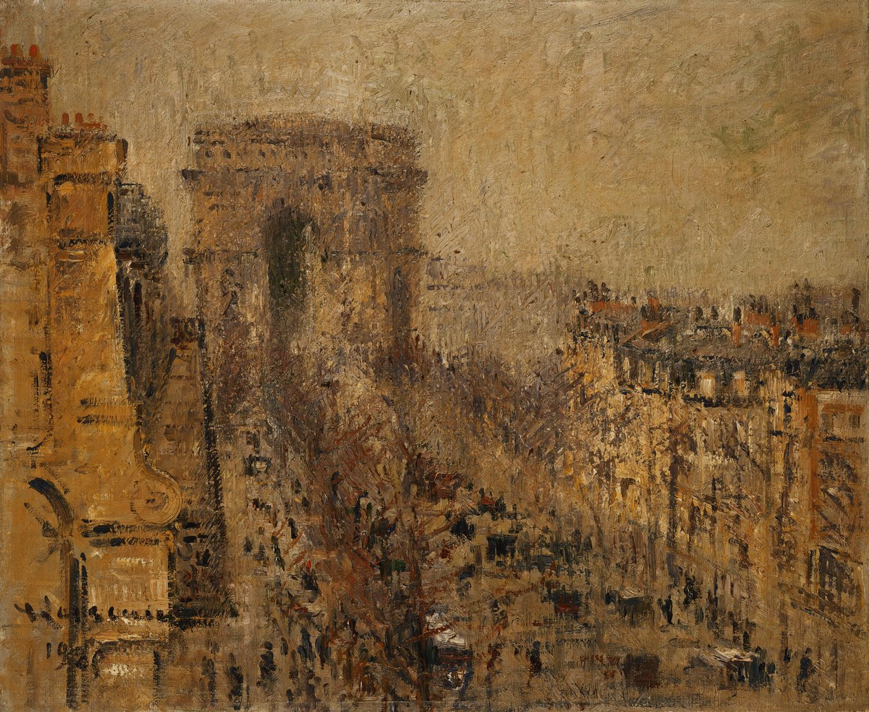 Avenue de Friedland, Paris, Cloudy Sky; Avenue de Friedland, Paris, Cloudy Sky, 1925 af Gustave Loiseau
