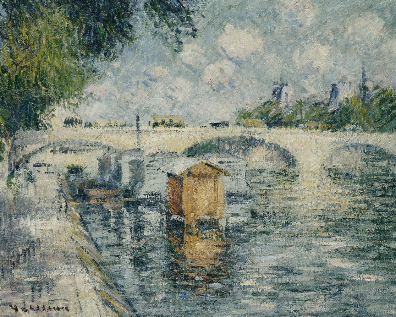 Louis Philippe-broen, Paris, 1925 af Gustave Loiseau