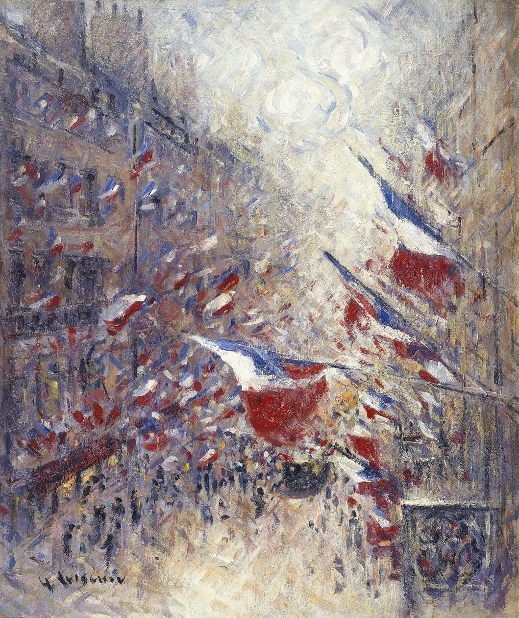 Den fjortende juli i Paris, af Gustave Loiseau