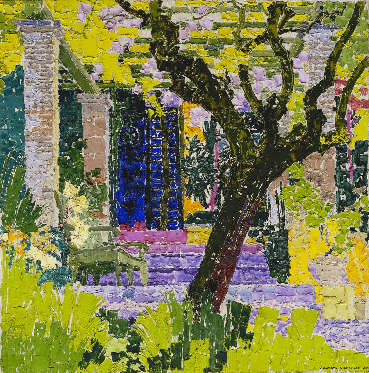 Den livlige landsby; Le Village Anime, ca. 1923 af Gustave Loiseau