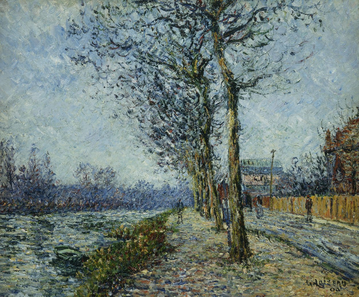 Oise ved Pontoise; Oise ved Pontoise, 1900 af Gustave Loiseau