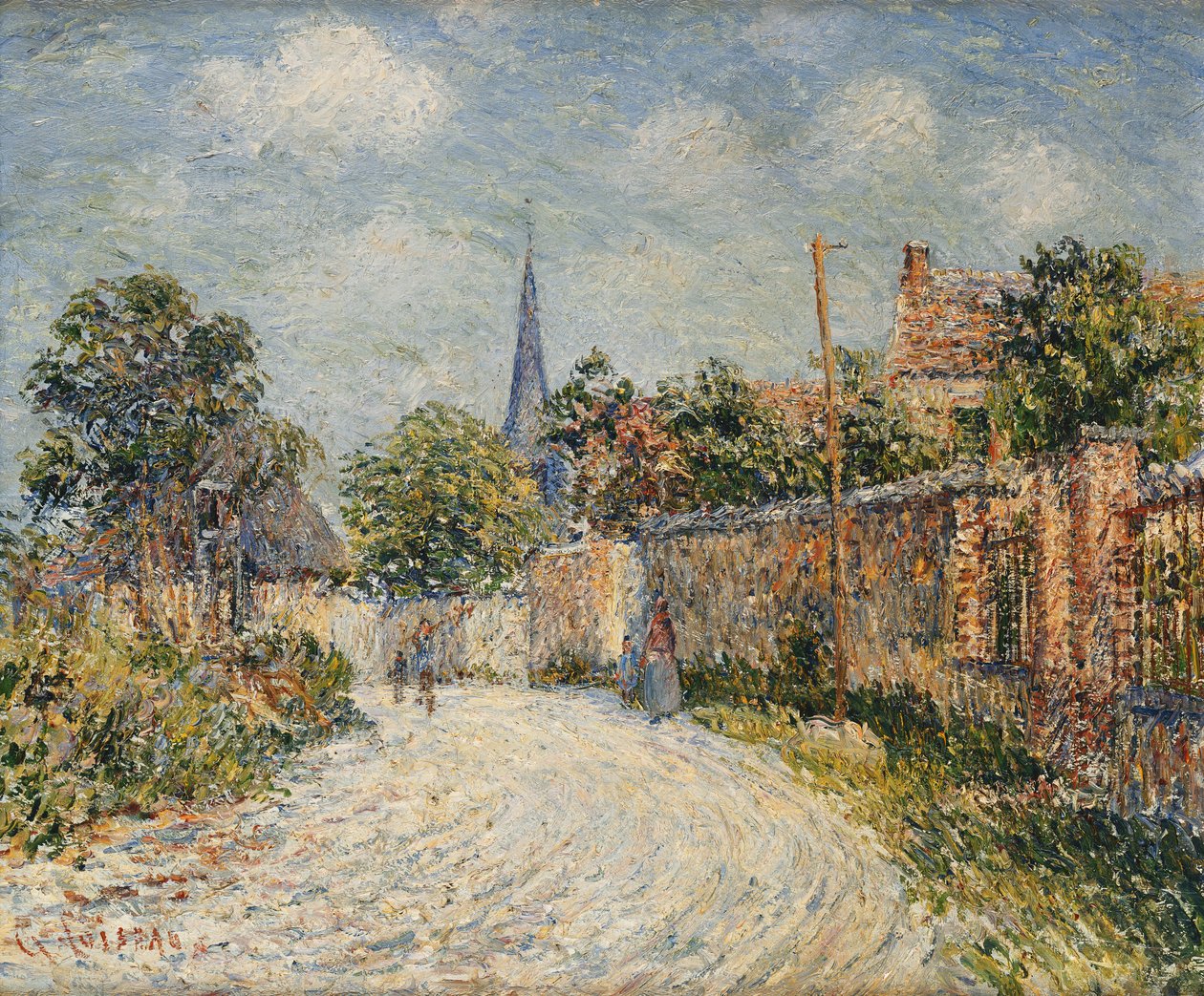 Landsbygaden; Landsbygade, af Gustave Loiseau
