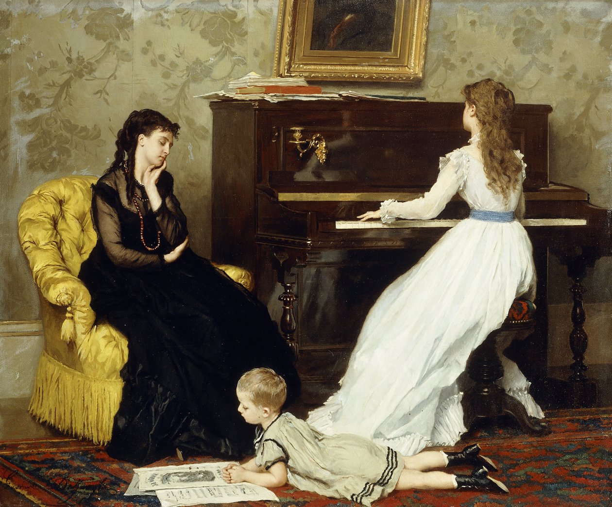 Øver sig, af Gustave Léonard de Jonghe