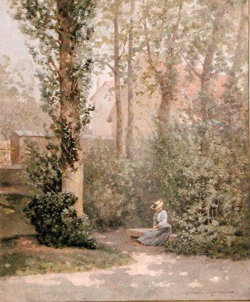 In the Park (olie på lærred) af Gustave Maincent