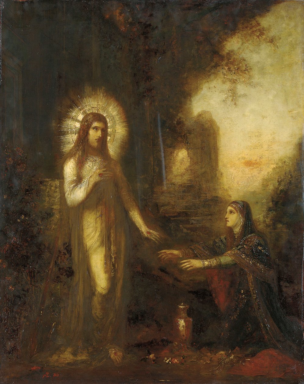 Kristus og Maria Magdalene af Gustave Moreau