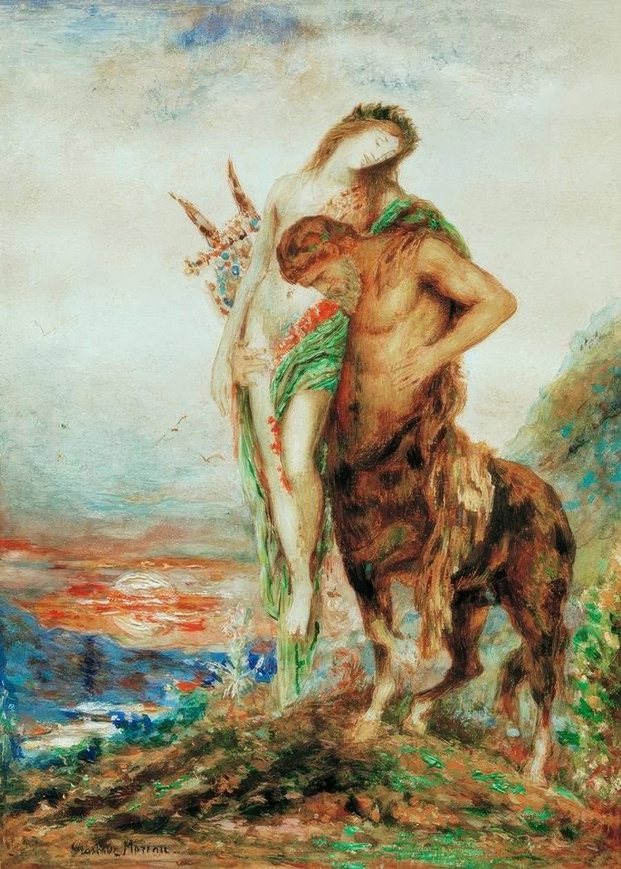 Den trætte centaur af Gustave Moreau