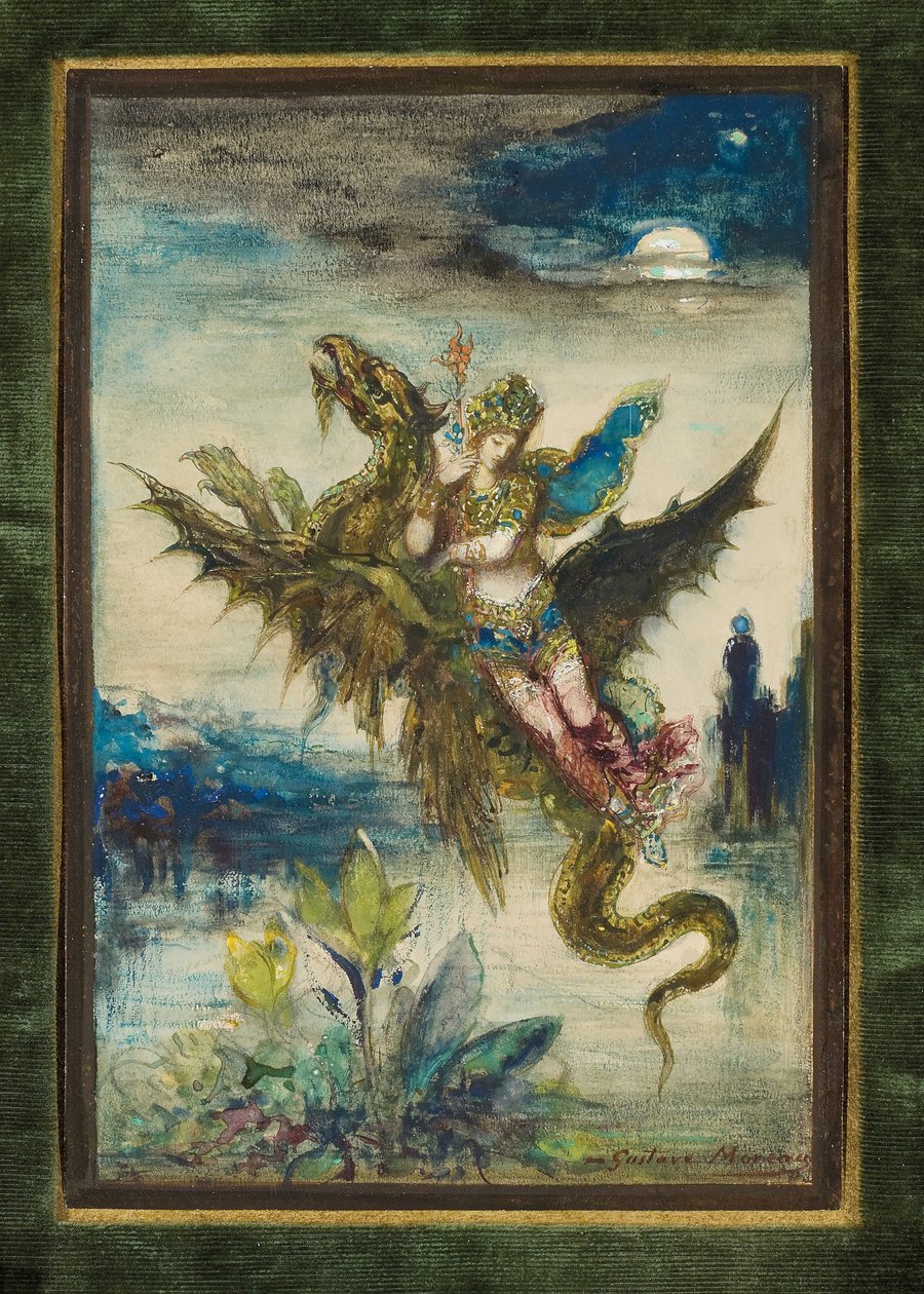 Drøm om Orienten eller Peri, ca. 1881 af Gustave Moreau