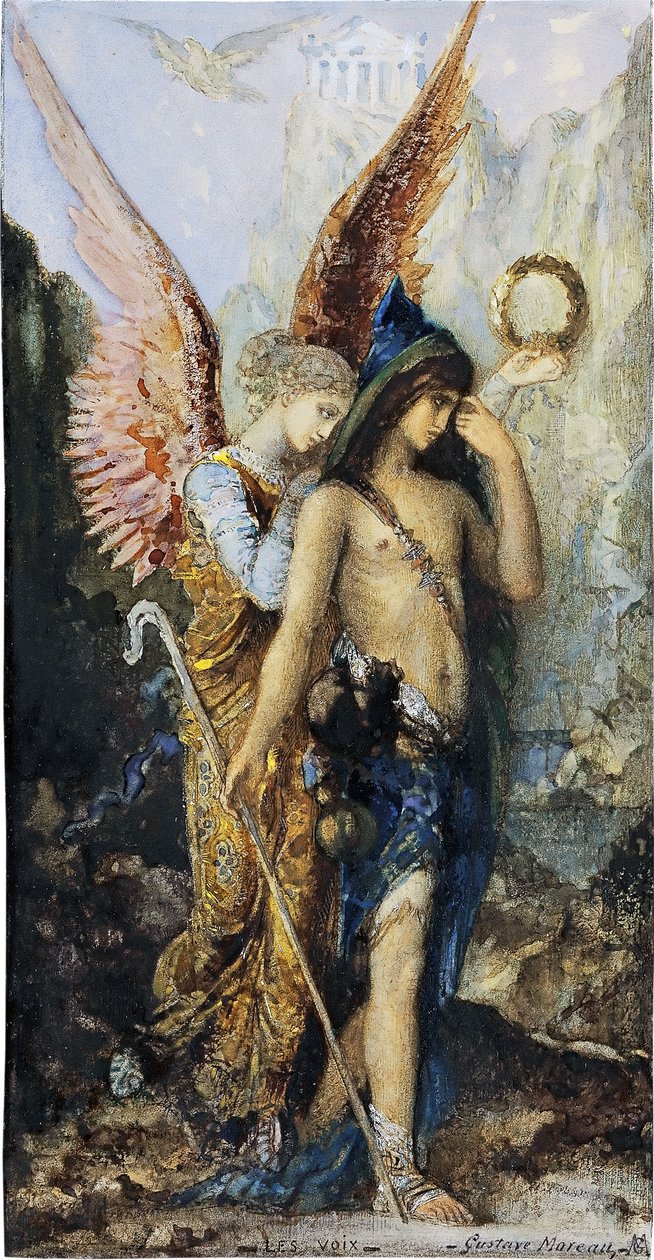 Fransk: Les voix Stemmerne af Gustave Moreau