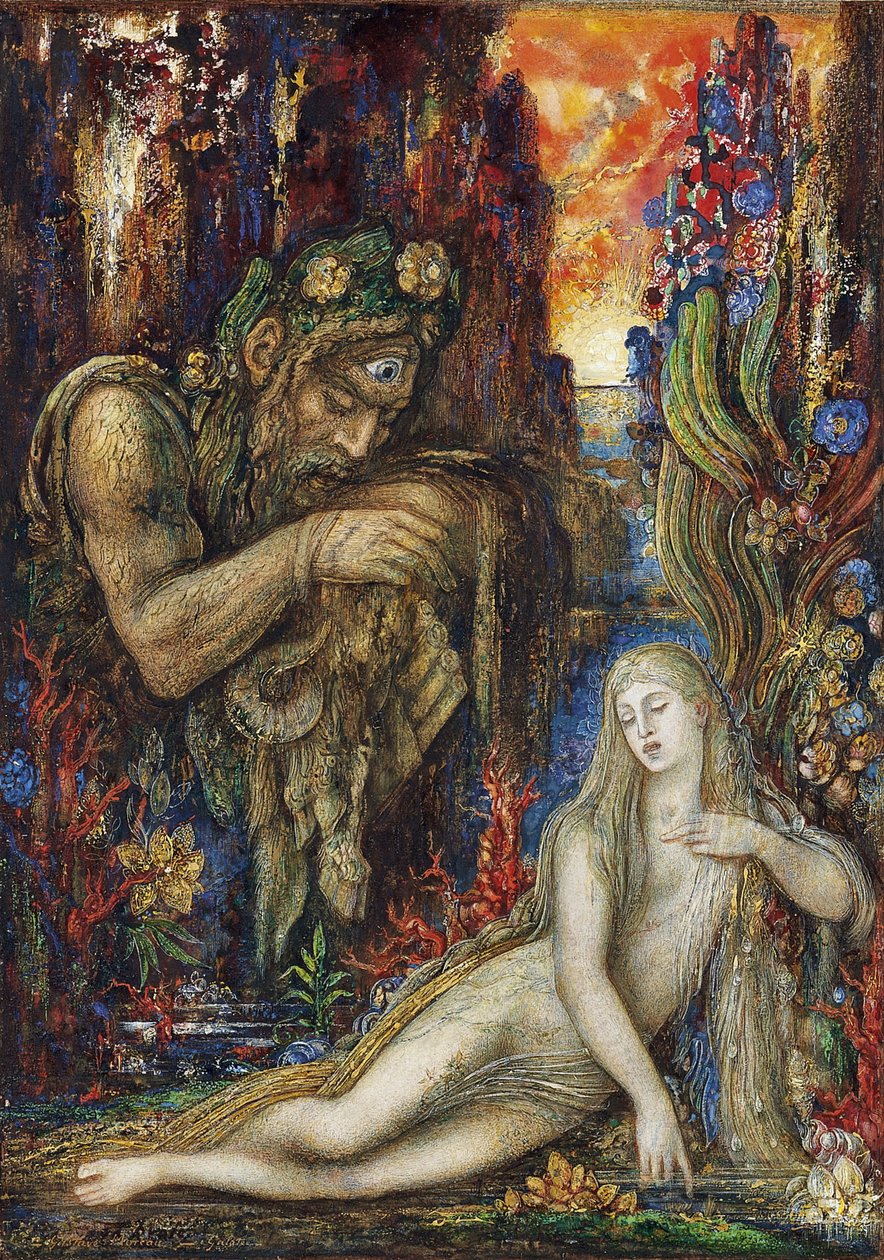 Galathea, ca 1896 af Gustave Moreau