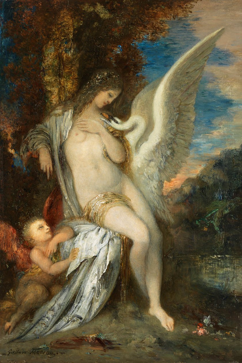 Gustave Moreau Leda ca. 1875 af Gustave Moreau