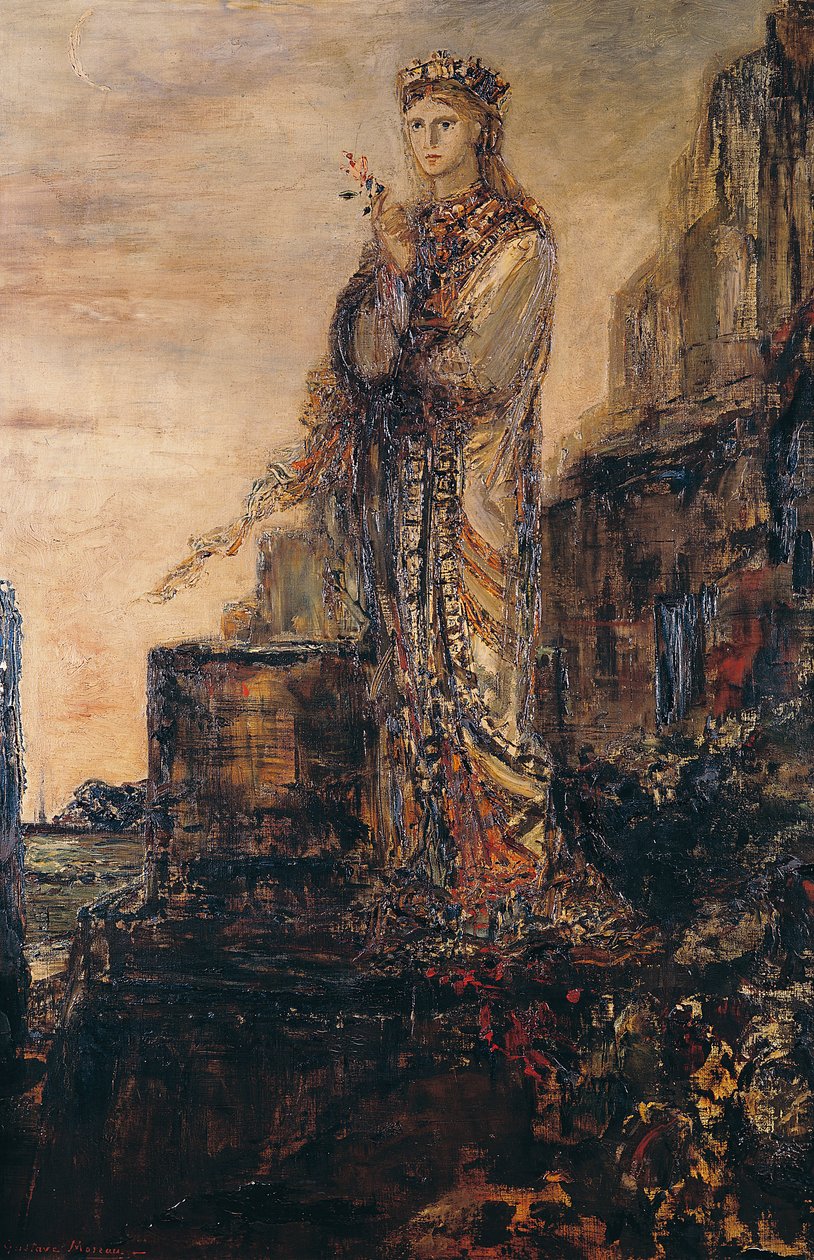Helen på Trojas volde af Gustave Moreau
