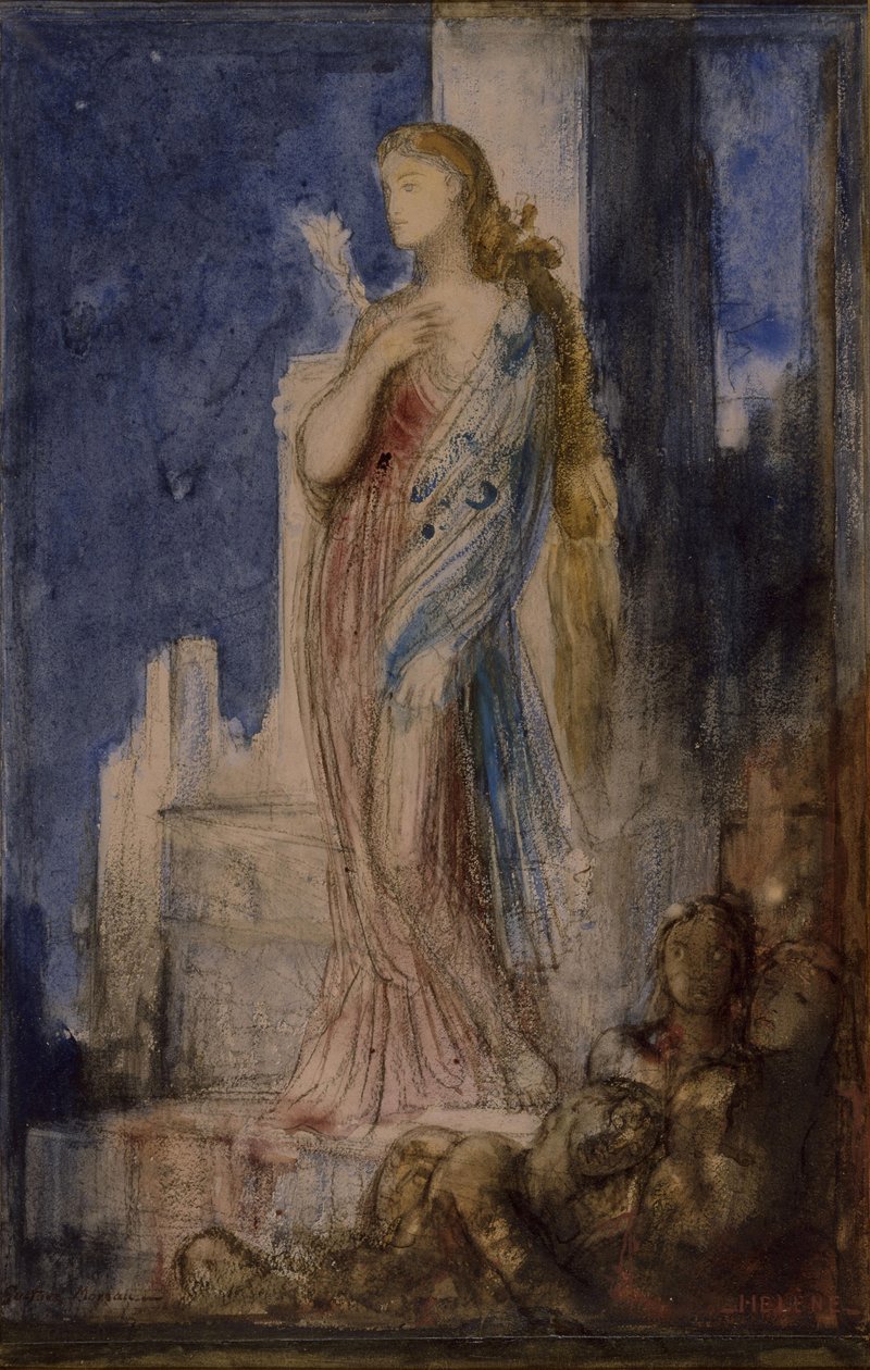 Helen på Trojas volde af Gustave Moreau