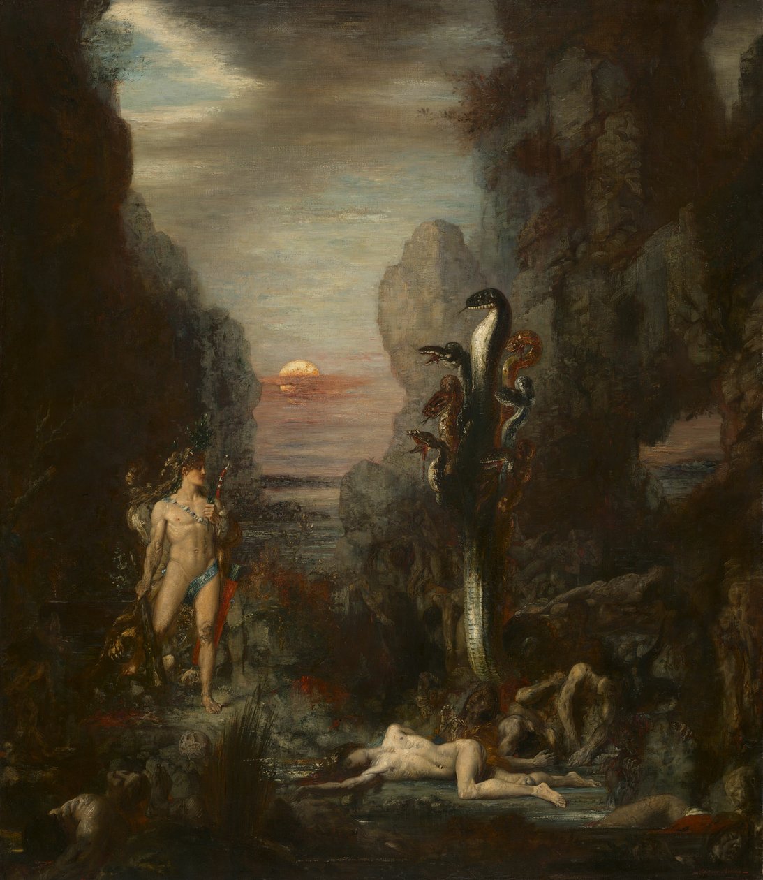 Hercules og den lenske Hydra af Gustave Moreau