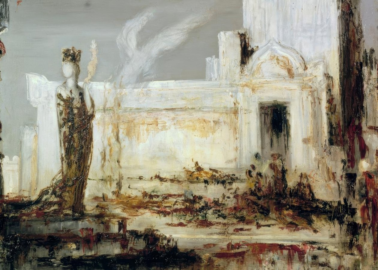 Hélène à la Porte Scee af Gustave Moreau