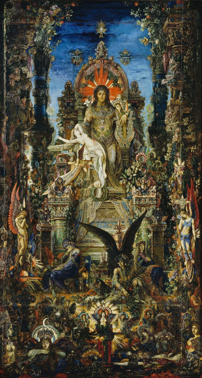 Jupiter og Semele, 1894-95 af Gustave Moreau