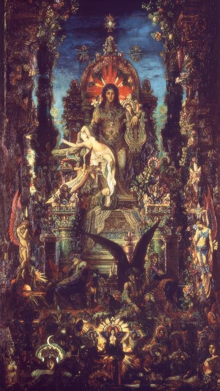 Jupiter og Semele af Gustave Moreau