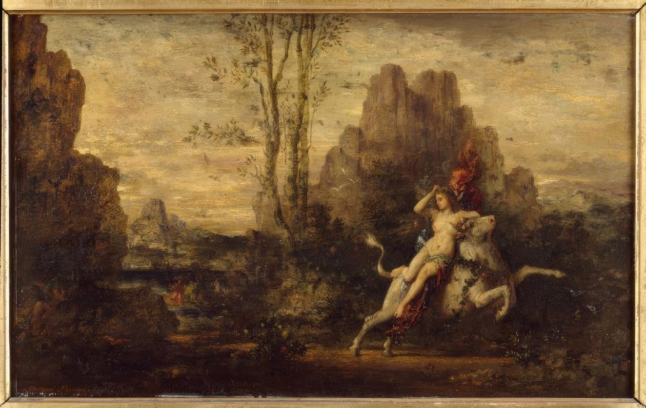 Bortførelsen af ​​Europa af Gustave Moreau