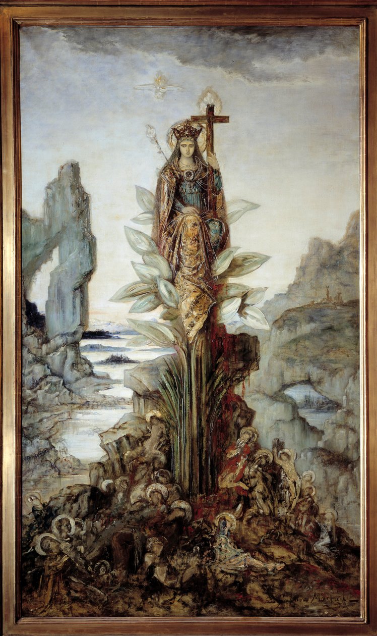 Mystisk blomst. Maleri af Gustave Moreau (1826-1898) af Gustave Moreau
