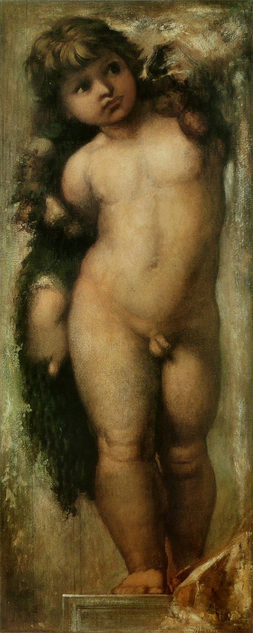 Putto efter Raphael. Kopi af Rafaels Putto fra Sankt Lukas-akademiet i Rom. af Gustave Moreau